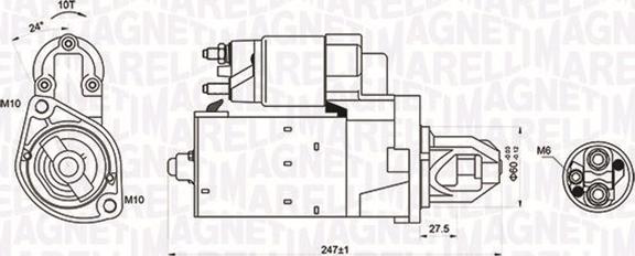 Magneti Marelli 063721249010 - Motorino d'avviamento autozon.pro