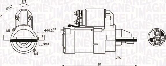 Magneti Marelli 063721246010 - Motorino d'avviamento autozon.pro