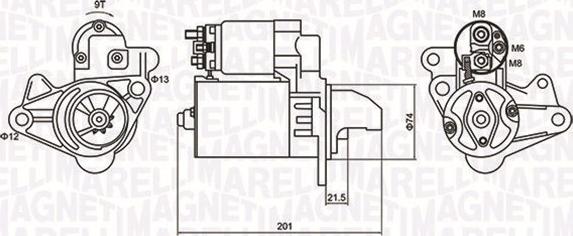 Magneti Marelli 063721254010 - Motorino d'avviamento autozon.pro