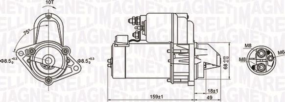 Magneti Marelli 063721257010 - Motorino d'avviamento autozon.pro