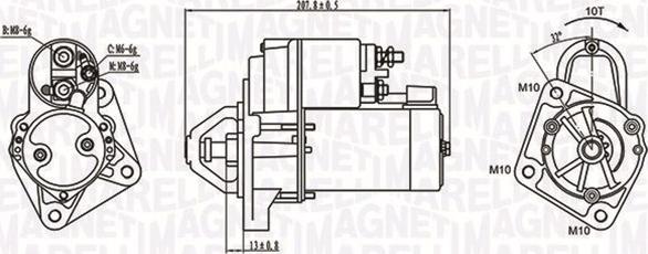 Magneti Marelli 063721289010 - Motorino d'avviamento autozon.pro