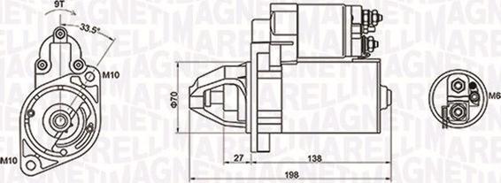 Magneti Marelli 063721283010 - Motorino d'avviamento autozon.pro