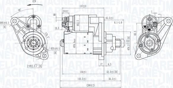 Magneti Marelli 063721282010 - Motorino d'avviamento autozon.pro