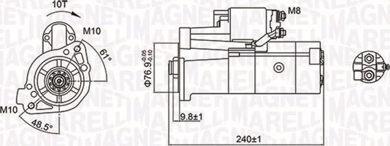 Magneti Marelli 063721221010 - Motorino d'avviamento autozon.pro