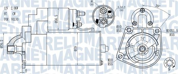 Magneti Marelli 063721271010 - Motorino d'avviamento autozon.pro