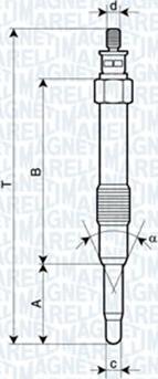 Magneti Marelli 062900000304 - Candeletta autozon.pro