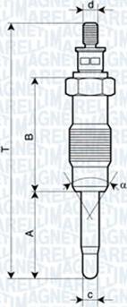 Magneti Marelli 062500300304 - Candeletta autozon.pro