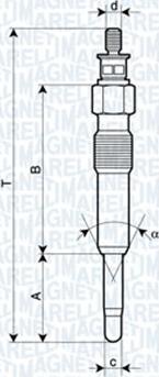 Magneti Marelli 062503901304 - Candeletta autozon.pro