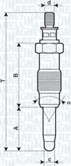 Magneti Marelli 062583003304 - Candeletta autozon.pro