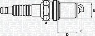 Magneti Marelli 062000780304 - Candela accensione autozon.pro