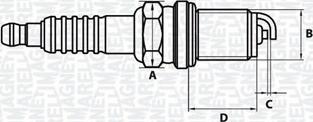 Magneti Marelli 062000782304 - Candela accensione autozon.pro