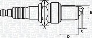 Magneti Marelli 062000773304 - Candela accensione autozon.pro