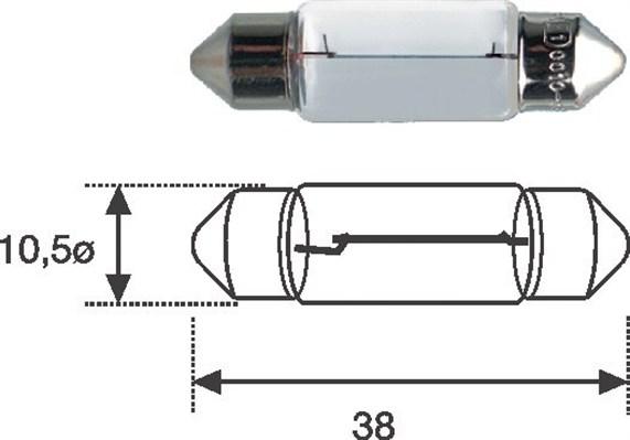 Magneti Marelli 009461100000 - Lampadina, Luce targa autozon.pro