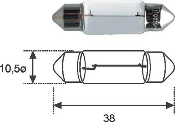 Magneti Marelli 009418100000 - Lampadina, Luce targa autozon.pro