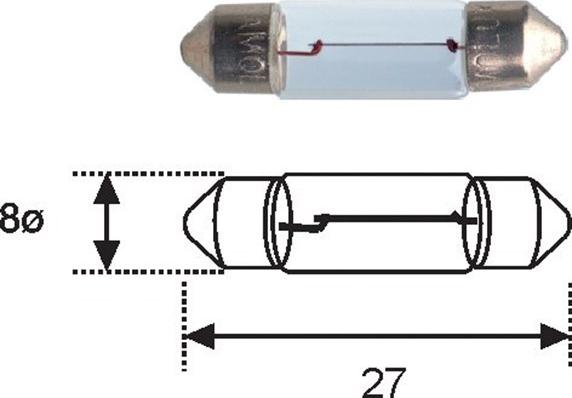 Magneti Marelli 009417100000 - Lampadina, Luce targa autozon.pro