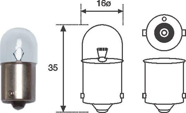 Magneti Marelli 004008100000 - Lampadina, luce di posizione posteriore autozon.pro