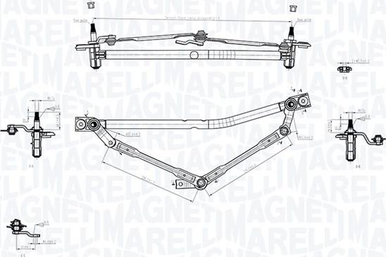 Magneti Marelli 085570749010 - Tiranteria tergicristallo autozon.pro