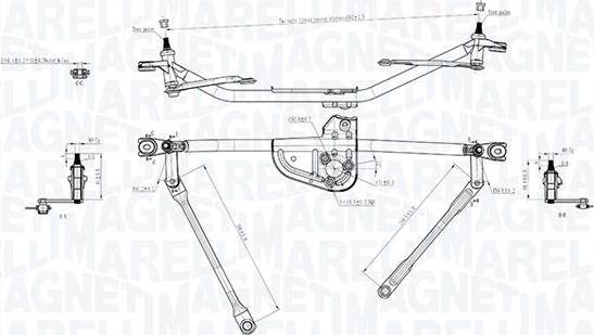 Magneti Marelli 085570742010 - Tiranteria tergicristallo autozon.pro