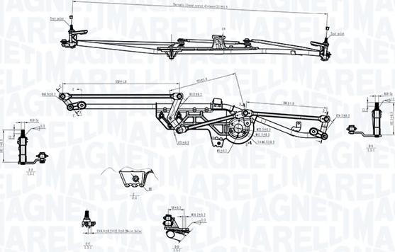 Magneti Marelli 085570752010 - Tiranteria tergicristallo autozon.pro