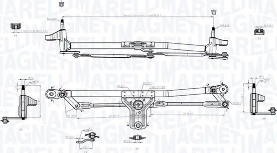 Magneti Marelli 085570715010 - Tiranteria tergicristallo autozon.pro