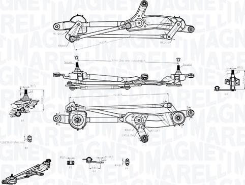 Magneti Marelli 085570711010 - Tiranteria tergicristallo autozon.pro