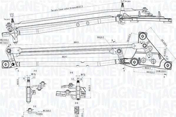 Magneti Marelli 085570738010 - Tiranteria tergicristallo autozon.pro