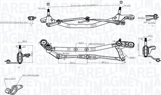 Magneti Marelli 085570725010 - Tiranteria tergicristallo autozon.pro