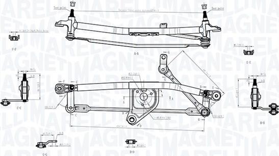 Magneti Marelli 085570723010 - Tiranteria tergicristallo autozon.pro