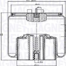 Magneti Marelli 030607020520 - Soffietto, Sospensione pneumatica autozon.pro