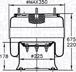 Magneti Marelli 030607020097 - Soffietto, Sospensione pneumatica autozon.pro