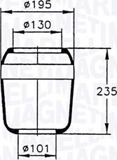 Magneti Marelli 030607020034 - Soffietto, Sospensione pneumatica autozon.pro