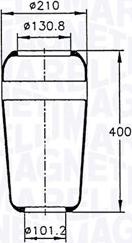 Magneti Marelli 030607020021 - Soffietto, Sospensione pneumatica autozon.pro