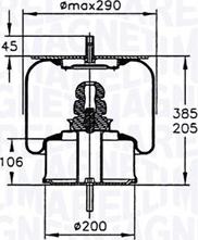 Magneti Marelli 030607020151 - Soffietto, Sospensione pneumatica autozon.pro