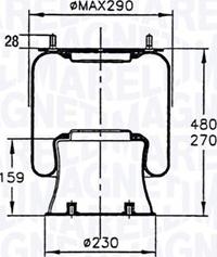 Magneti Marelli 030607020100 - Soffietto, Sospensione pneumatica autozon.pro