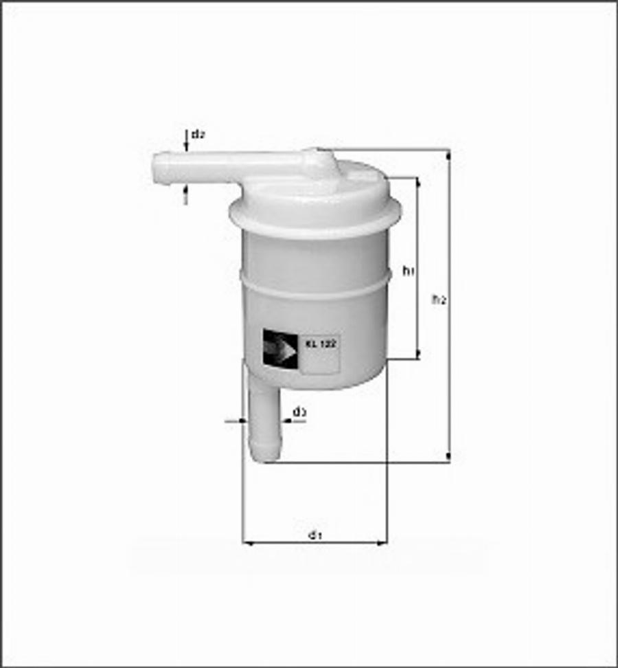 Magneti Marelli 154096315810 - Filtro carburante autozon.pro