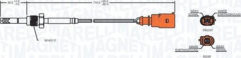 Magneti Marelli 172000033010 - Sensore, Temperatura gas scarico autozon.pro