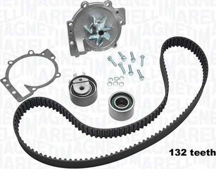 Magneti Marelli 341404980001 - Pompa acqua + Kit cinghie dentate autozon.pro