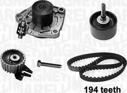 Magneti Marelli 341404050001 - Pompa acqua + Kit cinghie dentate autozon.pro