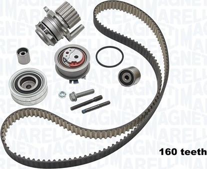 Magneti Marelli 341404080001 - Pompa acqua + Kit cinghie dentate autozon.pro