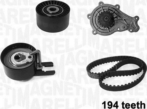 Magneti Marelli 341404030001 - Pompa acqua + Kit cinghie dentate autozon.pro