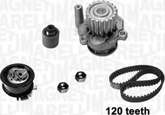 Magneti Marelli 341404790001 - Pompa acqua + Kit cinghie dentate autozon.pro