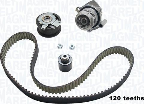 Magneti Marelli 341404790003 - Pompa acqua + Kit cinghie dentate autozon.pro