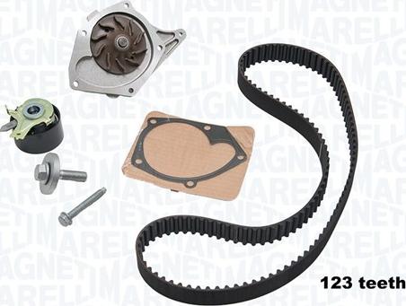 Magneti Marelli 341404730002 - Pompa acqua + Kit cinghie dentate autozon.pro