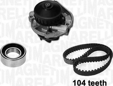 Magneti Marelli 341405660001 - Pompa acqua + Kit cinghie dentate autozon.pro