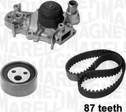 Magneti Marelli 341401470001 - Pompa acqua + Kit cinghie dentate autozon.pro