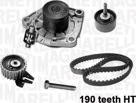 Magneti Marelli 341401040001 - Pompa acqua + Kit cinghie dentate autozon.pro