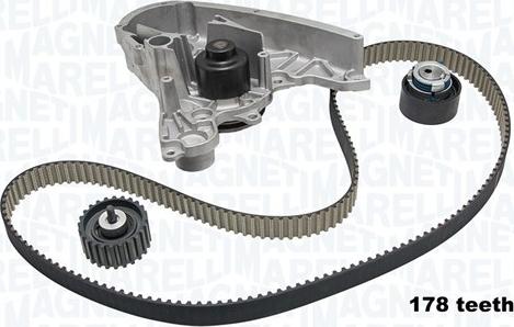 Magneti Marelli 341401130001 - Pompa acqua + Kit cinghie dentate autozon.pro