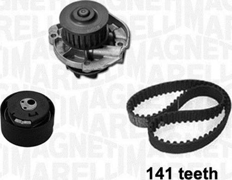 Magneti Marelli 341401860001 - Pompa acqua + Kit cinghie dentate autozon.pro