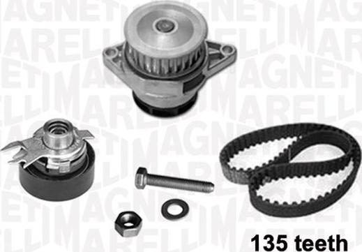 Magneti Marelli 341401370001 - Pompa acqua + Kit cinghie dentate autozon.pro