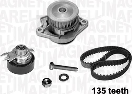 Magneti Marelli 341401370002 - Pompa acqua + Kit cinghie dentate autozon.pro